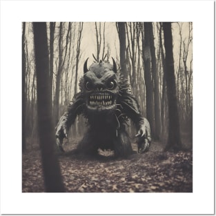 Monster in the woods Posters and Art